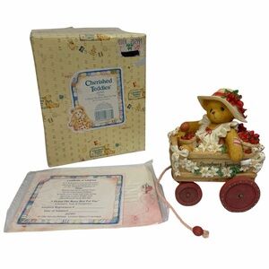 VTG Cherished Teddies Diane I Picked The Beary Best For You Strawberry Wagon